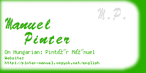 manuel pinter business card